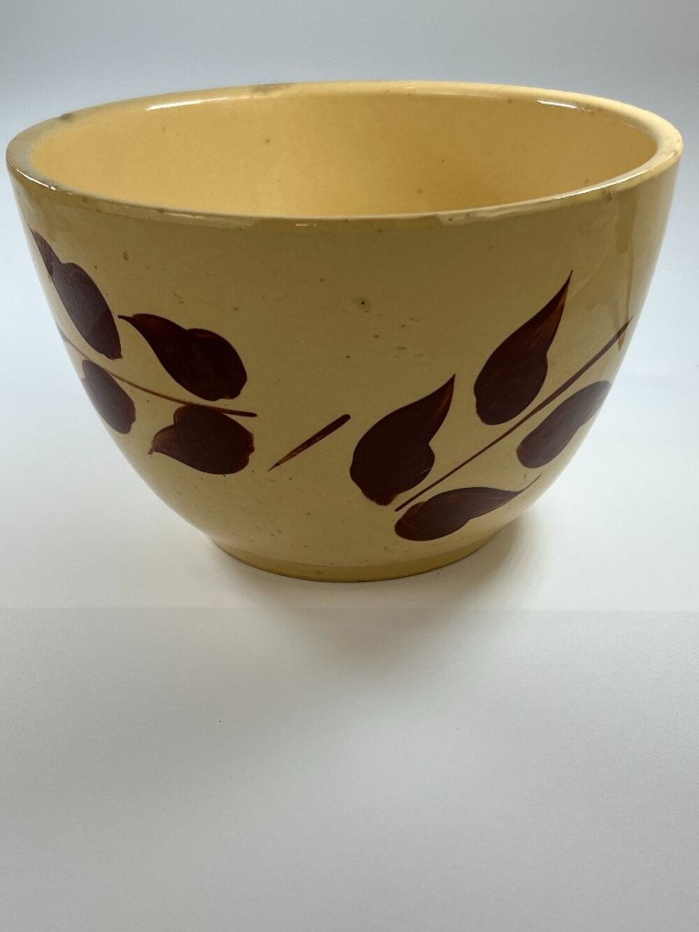 Vintage Watt Ovenware Pottery USA  Autumn Foliage #64 Crock Mixing Bowl